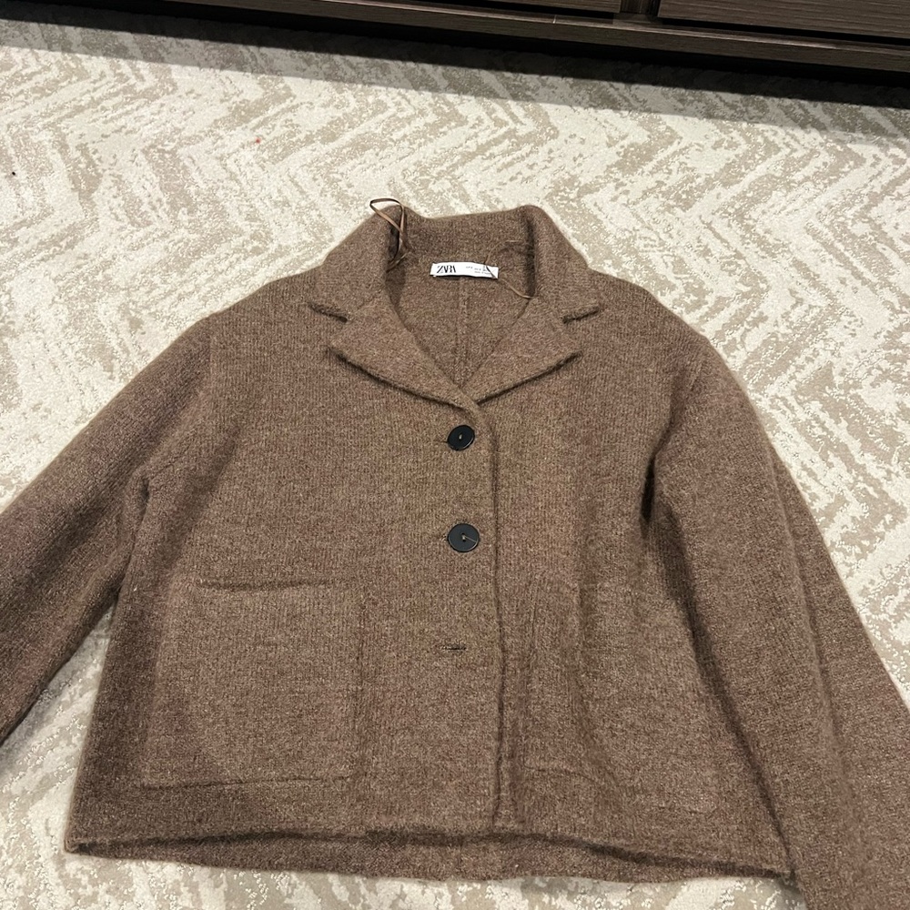 Zara women’s knit blazer - Picture 2 of 4